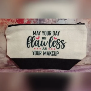 Canvas Bag With Zip 23x14cm