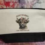 Canvas Bag With Zip 23x14cm